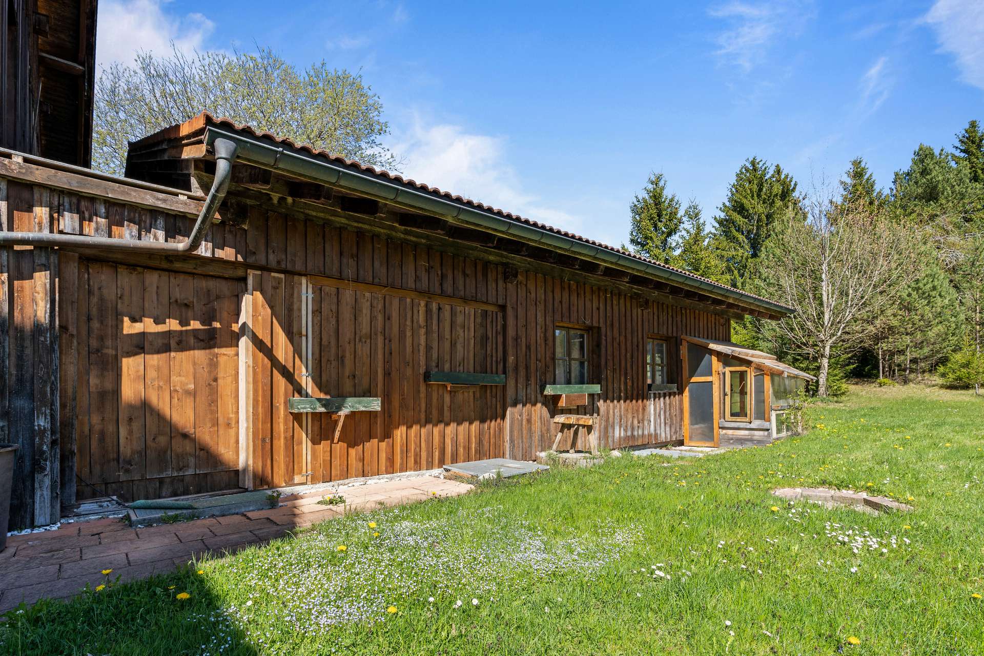 Anbau mit Gewächshaus