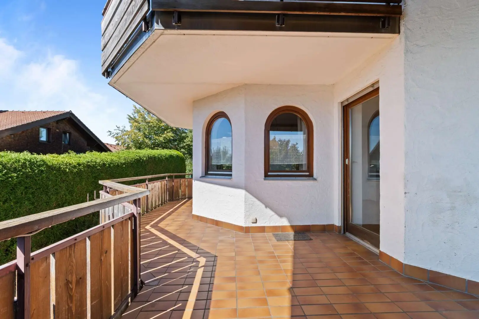 Erdgeschoss Balkon Perspektive